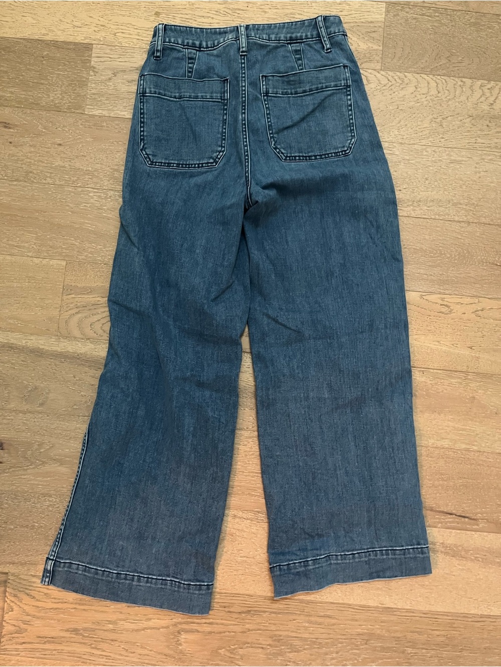 Madewell Wide Leg Blue Denim Jeans - Picture 3 of 3